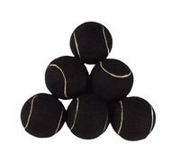 blloocod Pelotas de Tenis de 6 uds, Pelotas Elásticas Resistentes al Desgaste para Entrenamiento y Actividades al Aire Libre- Negro