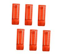 blloocod Pinzas para Aletas de Surf FCS y Future - Juego de 6 Hebillas Ligeras de Aluminio para Tablas de Surf y Paddle Surf- Naranja