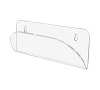 blloocod Soporte de Pared para Patineta Transparente, Organizador de Skateboard y Longboard, Ahorro de Espacio, Acrílico, 28x10 cm (11x3.9 in)