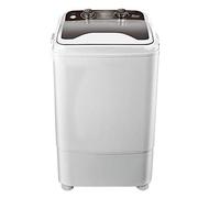 BLLXMX Hogar Mini Solo Barril Lavadora de Ropa Compacta Pequeña, para Apartamentos, Lavado/Deshidratación Programada con Un Solo Clic, Eficiente en Energía, Gris, Lavadora