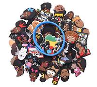 BLM Black Lives Matter - Dijes para zapatos de PVC para mujeres y hombres, decoración africana negra de la historia, zuecos, accesorios, regalos, Caucho, PVC