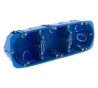 Blm Caja empotrada triple Multimat pata de metal 67x 40mm entre ejes 71mm