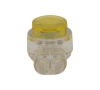 BLM - Conectores Eléctricos Impermeables 3 Entradas - Lote 10, Rojo, con Gel Sellador, para Cables Rígidos 0,4-0,9mm² y Flexibles 0,4-0,65mm², Inserción Directa, 100V/6A