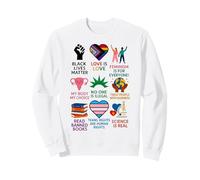 BLM Human Rights Feminism Trans Science Books LGBTQ Kindness Sudadera