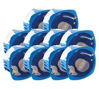 BLM - Lote de 10 Cajas de Empotrar No Air Multimat Ø67 x 40 mm - Azul - Multi Material Robusto y Ligero - Conformes BBC/RT2012 - Alta Seguridad Contra Incendios - Tornillos Incluidos