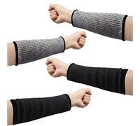 BLMHTWO 2 pares de mangas resistentes a los cortes, mangas de protección de brazo de nivel 5, mangas protectoras para el brazo para el trabajo, hombres y mujeres, manga de antebrazo