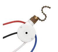 Blmirror 1 Uds Interruptor de Luces de Ventilador Techo ZingEar ZE-208S E89885 3 Velocidades 4 Cables Interruptor Ventilador Cadena TraccióN, Interruptor de Luces de Ventilador, Bronce