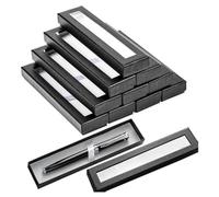 Blmirror 10 Cajas de Regalo Vacías para Bolígrafos con Tapa Transparente, Cajas de Regalo Vacías para un Solo Bolígrafo, Estuche de Exhibición para Bolígrafos, Joyas, Bolígrafos