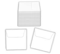 Blmirror 150 Unidades de Fundas para Monedas con un Solo Bolsillo, Protectores de Monedas de PVC Transparente, Portamonedas de Plástico (Cuadrados de 2,2 X 2 Pulgadas)