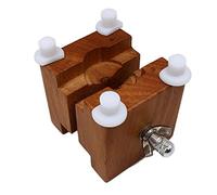 Blmirror Herramientas de Mantenimiento de Relojes Abrazadera de Asiento de Madera Asiento de Mesa Movimiento de Reloj Asiento Fijo