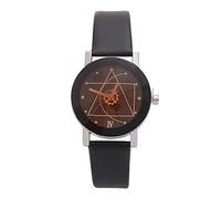 Blmirror Reloj De Lujo Engranaje Geométrico Reloj De Pareja Cuarzo Reloj Analógico Negro