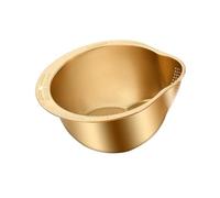 Blmirror Tazón Colador para Lavadora de Arroz, Tazón para Lavar Arroz de Acero Inoxidable, Colador de Arroz, Colador de Frutas y Verduras, Herramienta de Cocina B