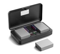 BLN-1 (1600 mA) Juego de cargador multifuncional para cámara (incluye dos baterías) compatible con cámaras Sony/Canon/Nikon/Fujifilm/Panasonic/Olympus/Pentax