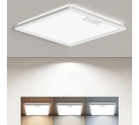 BLNAN Lámpara de Techo con Sensor de Movimiento Interior, Lámpara de Techo LED Plana de 24W con Sensor de Movimiento, 3000K/4000K/5000K, 2400LM para Pasillo, Escalera, Balcón, Trastero, Sótano, 30 cm