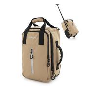 Blnbag M7 - Trolley de cabina 40×20×25 cm impermeable, maleta de mano ligera 20L para vuelos de Ryanair, bolsa de avión 2 ruedas y compartimento acolchado para portátil, color champán