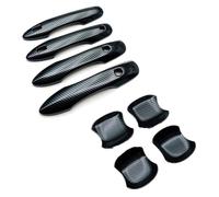 BLNETU ABS Fibra Carbono Manija Puerta Cubierta Cuenco Puerta Pegatina Ajuste Externo Coche Para Toyota Para Noah Para Voxy 90 Series 2021 2022 4 Uds(Fibra de carbon,Ab)