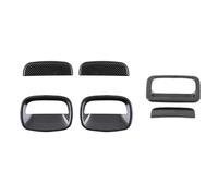 BLNETU Accesorios Coche Cubierta Manija Puerta Exterior Plata Carbono Pegatinas Embellecedoras Para Suzuki Para Jimny JB64 Para Sierra JB74W 2019-2023(A,A set)