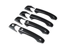 BLNETU Accesorios Coche Cubierta Manija Puerta Pegatinas Embellecedoras Para Jeep Para Patriot 2007-2017 Lado Exterior De Fibra De Carbono Negro(Fibra de carbon)