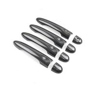 BLNETU Accesorios De Coche ABS Textura Fibra Carbono Cubierta De Manija Puerta Exterior Embellecedor Para Renault Para Megane 3 MK3 III 2008-2016(B)