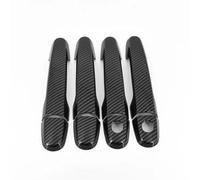 BLNETU Accesorios De Coche Fibra De Carbono Cromado Parte Exterior Cubierta Manija Puerta Embellecedor Cuenco Para Toyota Para Probox 2002-2016(Black,Carbon 2 keyhole)
