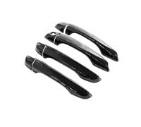 BLNETU Accesorios Estilo Protector De Coche Para Opel Para Crossland X 2018-2023 Cubierta Manija Puerta Negra Brillante Pegatinas Embellecedoras(4Handle 1 Keyhole)