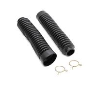 BLNETU Accesorios Motos para Suzuki GN250 GN 250 Motocicleta Goma Protección contra Golpes Cubierta Horquilla Protectores Polainas Botas Cubierta Choque Horquilla Delantera