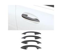 BLNETU Embellecedor Cubierta Marco Manija Puerta Exterior Coche Pegatina Antiarañazos Para Mercedes Para Benz Clase C W206 S206 2022 2023(CarbonFiberColor A)