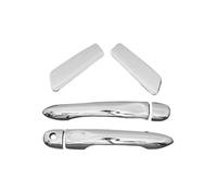 BLNETU Manija De Puerta Cromada Para Accesorios Exteriores Traseros Para Renault Para Clio 4 2012-2018 Modificación De 2 Piezas De Acero Inoxidable(No Sensor)