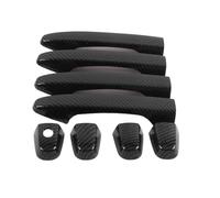 BLNETU Para Civic FB 2012 2013 2014 2015 G9 Carbon Fiber Style Car Door Handle Bowl Bezel Cover Trim Exterior ABS Styling Sticker(8x no Smart Hole)