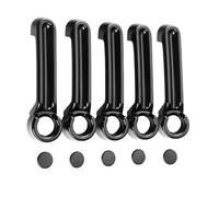 BLNETU Para Dodge Para Nitro 2007 2008 2009 2010 2011 Kit De Reemplazo De Inserciones De Cubierta De Manija Puerta Trasera De Coche Cromada Negra(Black)