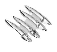 BLNETU Para Hyundai I30 2012 2013 2014 2015 2016 Cubierta Manija Puerta Repuesto Cromada Negra Brillante Pegatinas Embellecedoras Accesorios De Estilo(Plata,No buttons)