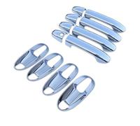 BLNETU Para Mercedes Para Benz Para Vito W447 V-class 2014-2020 Parte Exterior De Fibra Carbono Cubierta De Manija Puerta Coche Accesorios De Estilo(Plata,Bowl and handle)