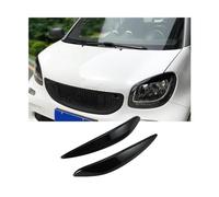 BLNETU Para Mercedes Para Smart Para Fortwo 453 2015-2020 Manija Puerta Coche Cubierta De Carcasa De Visión Trasera Etiqueta Exterior Accesorios(Headlight eyebrow)