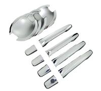 BLNETU Para Mitsubishi Para Outlander Para Lancer RVR ASX 2007-2016 Coche Cubierta Manija Puerta Lateral Exterior Cromada Moldura Embellecedora(No Button Set)