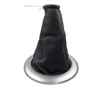 BLNETU para R&enault para Megane 2 MK2 II 2002 2003 2004 2005 2006 2007 2008 2009 5/6 Velocidades Pomo De Cambio De Marchas Funda Fuelle Palanca Cambios(Black Silver)