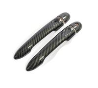 BLNETU Para Renault Para Alpine Para Vision A110 2017-2021 Parte Exterior Cubierta De Manija Puerta Coche Fibra Carbono Accesorios De Estilo(Carbon,1key 0 button)