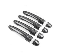 BLNETU Para Renault Para MEGANE 3 2008-2016 Reemplazo De Estilo De Coche ABS Textura De Carbono Cubierta Manija Puerta Exterior Embellecedor(Sets 1)