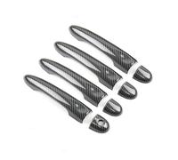 BLNETU Para Renault Para MEGANE 3 2008-2016 Reemplazo De Estilo De Coche ABS Textura De Carbono Cubierta Manija Puerta Exterior Embellecedor(Sets 5)