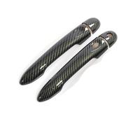 BLNETU Para Renault Para Scenic III Para Grand Para Scenic XMOD 2010-2016 Cubierta De Manija Puerta De Coche De Fibra De Carbono Embellecedor Estilo(2Dr 1 key 1 button)