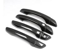 BLNETU Para Toyota Para Proace 2017-2022 Parte Exterior Fibra Carbono Cromo Cubierta Manija De Puerta Coche Pegatina Accesorios De Estilo(Carbon,2 sensors)