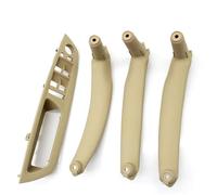 BLNETU Para X5 X6 E70 E71 E72 2007-2014 LHD RHD Interior Puerta Apoyabrazos Tirador Cubierta Embellecedor Reemplazo 4 Uds Set (LHD Beige set)
