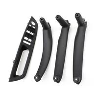 BLNETU Para X5 X6 E70 E71 E72 2007-2014 LHD RHD Interior Puerta Apoyabrazos Tirador Cubierta Embellecedor Reemplazo 4 Uds Set (LHD Black Set)