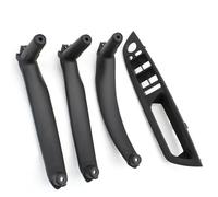 BLNETU Para X5 X6 E70 E71 E72 2007-2014 LHD RHD Interior Puerta Apoyabrazos Tirador Cubierta Embellecedor Reemplazo 4 Uds Set (RHD Black Set)