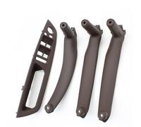 BLNETU Para X5 X6 E70 E71 E72 2007-2014 LHD RHD Interior Puerta Apoyabrazos Tirador Cubierta Embellecedor Reemplazo 4 Uds Set (LHD Moka Set)