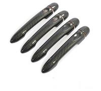 BLNETU Tiradores Exteriores De Coche Embellecedor De Manija De Puerta Con Aspecto De Fibra De Carbono Para Renault Para Megane 3 MK3 III 2008 2009 2010 2011 2012 2013 2014 2016 (4Dr 1 key 2 buttons)