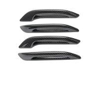 BLNETU Tiradores Exteriores De Coche Modificación Manija Puerta Con Diseño De Fibra De Carbono. Sistema Anticongelante Para Manijas De Puertas De Autos Para Model 3 (Glossy Carbon Fiber)