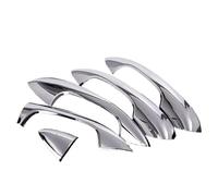 BLNETU Tiradores Exteriores De Coche Para A B C E Clase W177 V177 W247 W213 X253 W205 2016-2022 ABS Fibra De Carbono Cromado Cubierta De La Manilla De La Puerta LHD (Chrome)