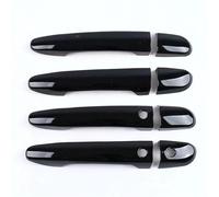 BLNETU Tiradores Exteriores De Coche Para Mazda 2 3 6 2007 2008 2009 2010 2011 2012 2013 2014 2015 2017 2018 Cubiertas De Manillas De Puerta ABS En Negro Brillante (Black 1K 2B)