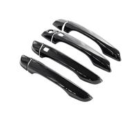 BLNETU Tiradores Exteriores De Coche Para Peugeot 208 MK2 P21 2020 2021 2022 2023 Cubierta De Manija De Puerta Exterior Negra Brillante Pegatinas Protectoras (4 Handle 2 Buttons)