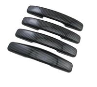 BLNETU Tiradores Exteriores De Coche Para Renault Para Duster 2015 2016 2017 4 Piezas Cubierta Embellecedora De Manija De Puerta De ABS Cromado Para Automóvil Estilo Adhesivo (Carbon)